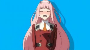 Zero Two 002 прыгает под музыку, на обои