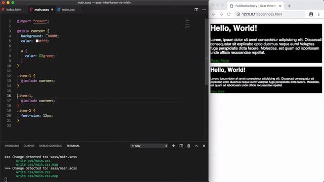 Sass Mixins vs Inheritance - DEV Tips # 4 смотреть онлайн