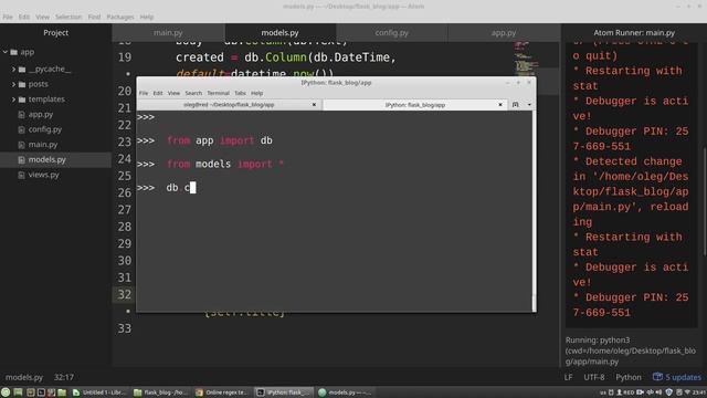 Python Flask Tutorial #4: Using SQLAlchemy to create models | Flask crash course for beginners смотреть онлайн