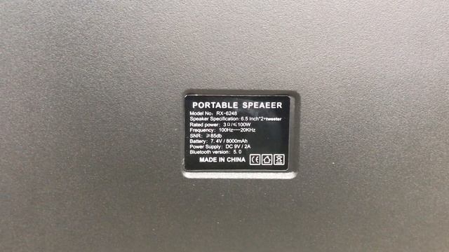 Обзор портативной колонки Portable Party Speaker RX-6248 . Дубликат колонки JBL PartyBox On The Go смотреть онлайн