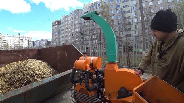 Измельчитель Веток Обзор | Дробление Веток Деревьев | Дробилка | #06