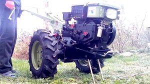 Дизельный  мотоблок Бизон  8.5 л.с запуск двигателя  после покупки .