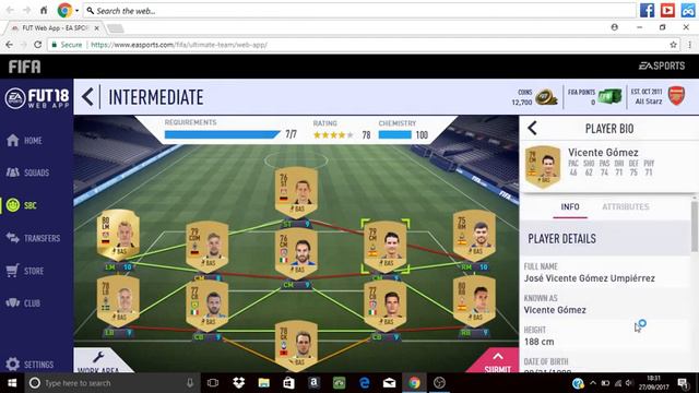 FIFA 18 League and Nation Hybrid - INTERMEDIATE Squad Builder Challenge - 4.6K FOR A 25K PACK! смотреть онлайн