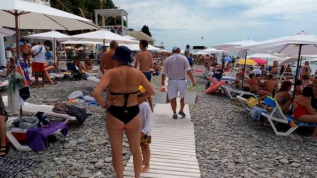 Замеряем водичку 08.07.2022.Море,набережная,пляж!?ЛАЗАРЕВСКОЕ СЕГОДНЯ?СОЧИ. смотреть онлайн