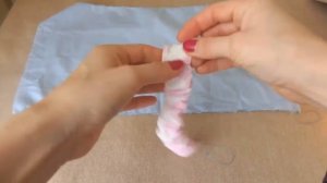 Шьем Косынку на резинке для девочки Мастер класс Sewing for bab