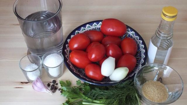 Помидоры в желатине на зиму