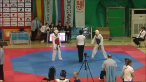 Taekwondo WTF. Соревнования Патриот. 09.05.2015. Каменский-Тазуркаев.