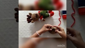 Мастер класс на оленя крючком, третья часть!!!