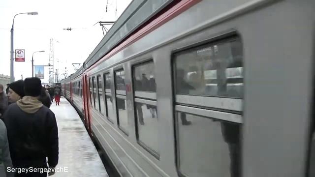 Электропоезд ЭД4М-0137. Маршрут Подольск - Нахабино. Станция Царицыно смотреть онлайн
