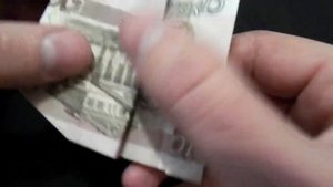 Оригами из денег слон из купюры