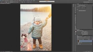 как вставить блик или засвет в Adobe Photoshop CC
