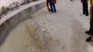 утопление снегохода в.wmv