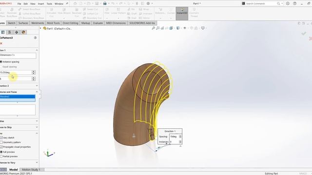 Vary Sketch with Circular Pattern - Solidworks Tip