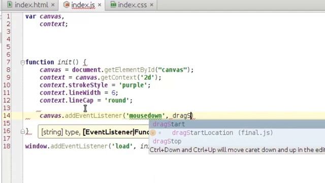 HTML5 Canvas - Drawing application #1