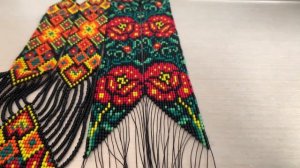 МК плетіння гердану на станку. / Бисероплетение на станке. Гердан из бисера. Часть 3.