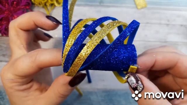 Елочные игрушки из фоамирана Шар на ёлку из фоамирана? Сделать легко и просто