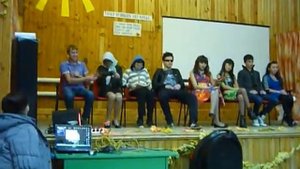 Осенний бал, сценка в кинотеатре. Портянурская СОШ