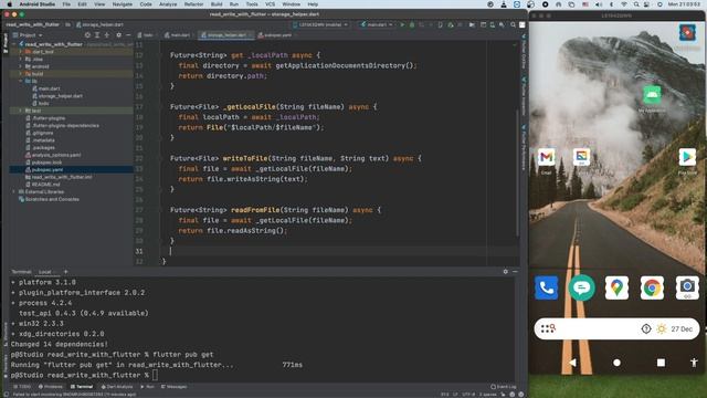Flutter: How to read and write files