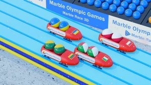 Marble Race Winter Olympic Games - Bobsleigh - Marble Race Countries