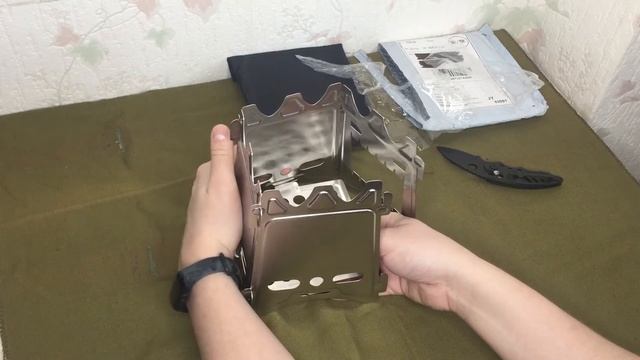 ПЕЧКА ЩЕПОЧНИЦА с Алиэкспресс | Складная печка | Печка для похода в лес смотреть онлайн