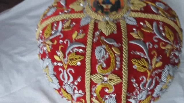 макраме, микромакраме, вышивка гладью, священническая митра.