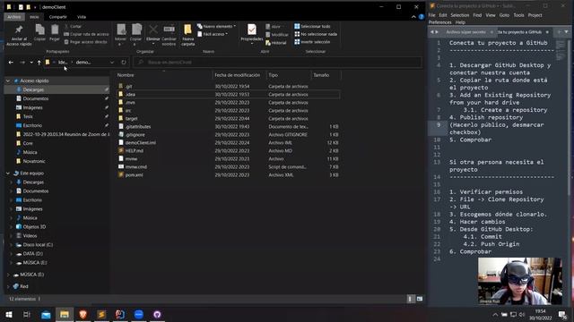 Sube tu proyecto a GitHub con GitHub Desktop смотреть онлайн