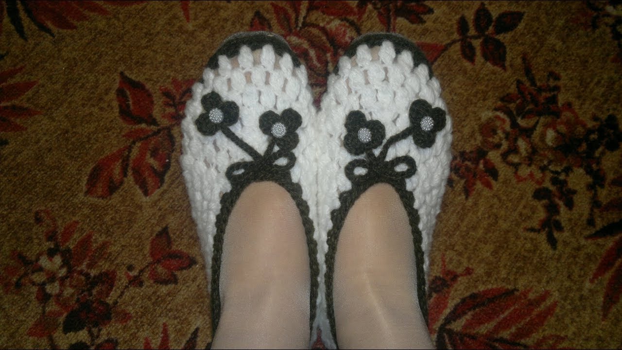 _ВЯЖЕМ ШНУРОК КРЮЧКОМ  для тапочек и  пинеток___Knit lace crochet for Slippers and booties.mp4