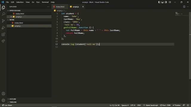 34. Working with Objects | | JavaScript Tutorial for Beginners | Web Development