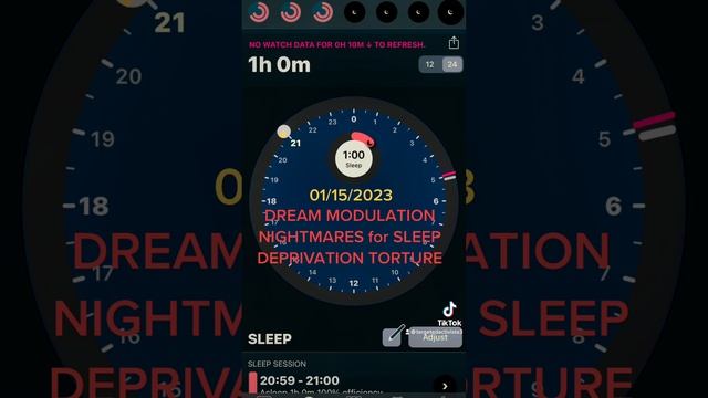 SLEEP DEPRIVATION TORTURE for DREAM MODULATION (Lucid)  NIGHTMARES