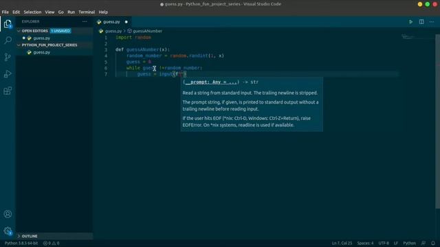 Python fun Project | Guess the right number | Part-1