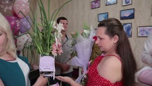 Выписка из роддома Дима+Катя+Дашенька