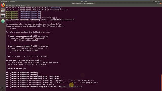 21-Terraform - Запуск локальных команд - exec-local