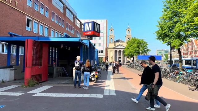 Walking Tour in amazing City AMESTERDAM ,4k part 1 смотреть онлайн