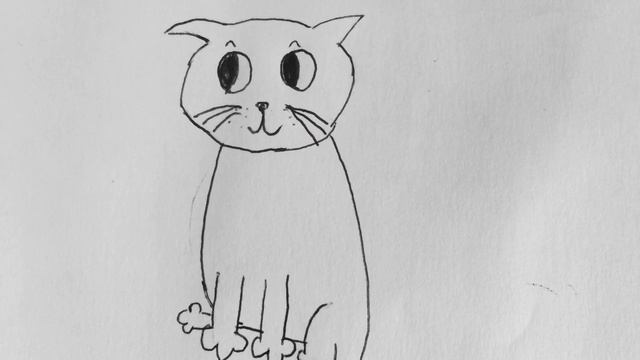 Как нарисовать шотландского вислоухого кота