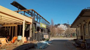 Sweden, Sundsvall: A Sunday walk from the church to the water