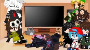 Creepypasta react to Friday night funkin vs Jeff the killer and Slenderman mod