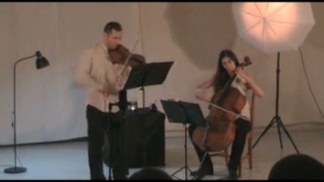  slipping city  - duet Pushkin - L. Sova - violn  P. Burshtin - cello