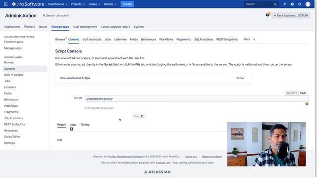 ScriptRunner for Jira - Get the list of watchers and watcher count