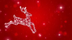 Футаж Новогодний рождественский олень