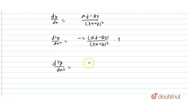 If y=((alphax+beta)/(gammax+delta)), then 2(dy)/(dx).(d^(3)y)/(dx^(3)) is | 12 | METHODS OF DIF... смотреть онлайн