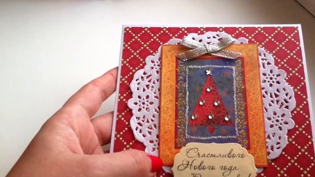 СКРАПБУКИНГ | Открытки на Новый год и Рождество смотреть онлайн