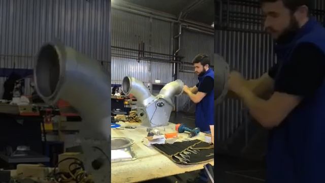 НПО ПМП Вентиляция. Разработка перекидного клапана на 2 направления из нержавеющей стали. смотреть онлайн