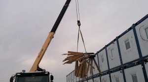 Демонтаж модульного здания.