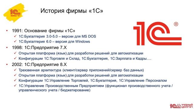 История фирмы 1С. Экосистема 1С смотреть онлайн