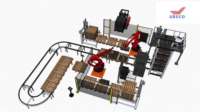 Роботизация укладки блоков на паллеты