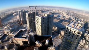 Крановщик. Морозное утро