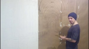 Роспись стены в квартире: часть вторая - Перенос рисунка на стену