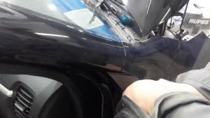 как снять уголок киа рио 4 xline