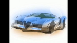 Car design sketch