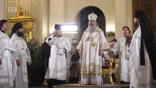 Ночь перед Рождеством. Праздничная служба в соборе Казанской иконы Божией Матери
